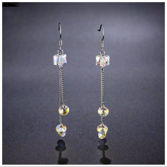 Swarovski Crystals The Bery AB Long Earrings - Picture 5 of 6